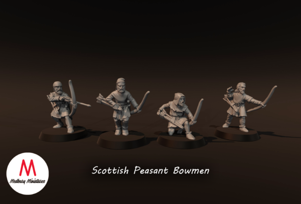 Scottish Peasant Bowmen - x4
