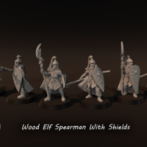 Wood Elf Spearmen With Shields - x6