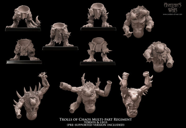 Trolls of Chaos multi-part regiment - 1x