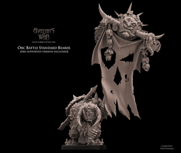 Orc Battle Standard Bearer - 1x