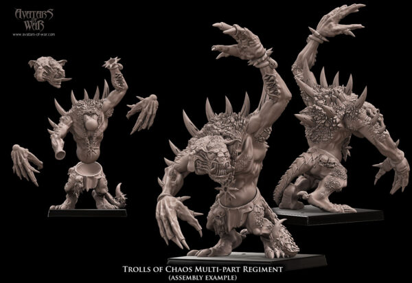 Trolls of Chaos multi-part regiment - 5x