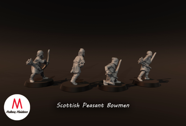 Scottish Peasant Bowmen - x4