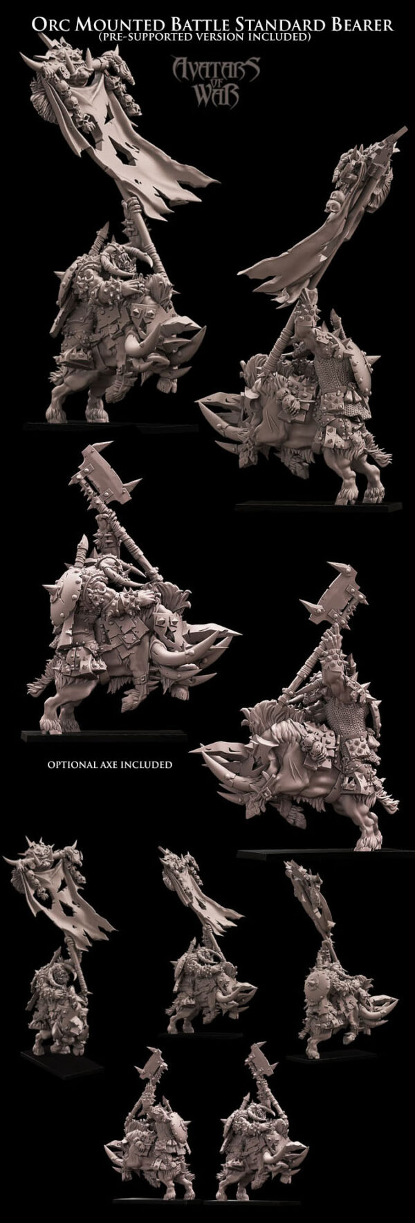 c072438206712cdbd94b071e15a8bb6e.jpg Orc mounted Battle Standard Bearer - 1x