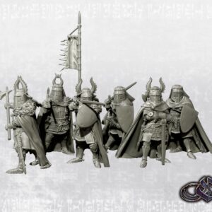 cdbbe156ba076a505465ef6eef91e524.jpg Late Crusader Knights on Foot with Great Helms - Teutonic Version - x5