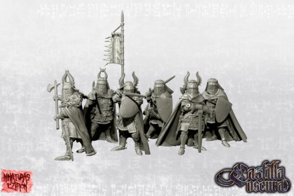cdbbe156ba076a505465ef6eef91e524.jpg Late Crusader Knights on Foot with Great Helms - Teutonic Version - x5