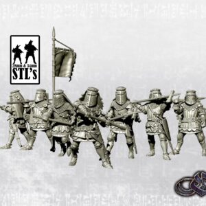 dc5e3d100b40837d7ec9f3ca5f466c6a.jpg Knights with Great Helms and Polearms - x5
