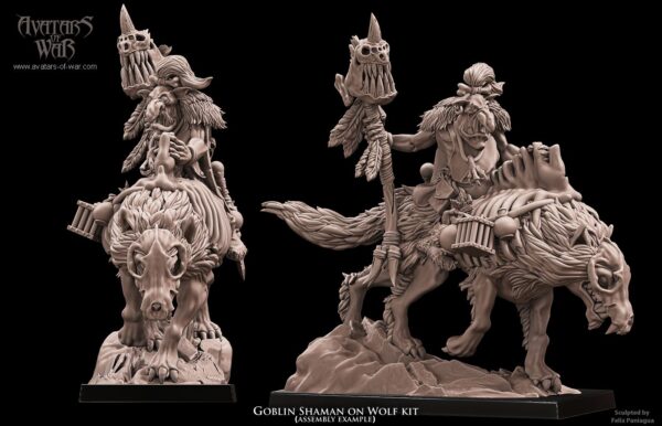Goblin Shaman on Wolf multi-part hero - 1x