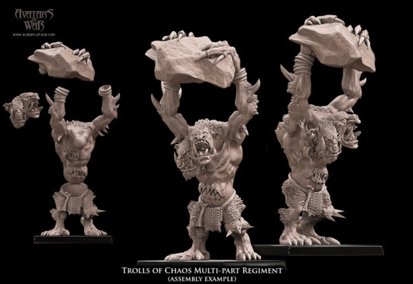 Trolls of Chaos multi-part regiment - 1x