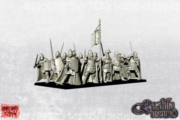 Late Crusader Knights on Foot - x1