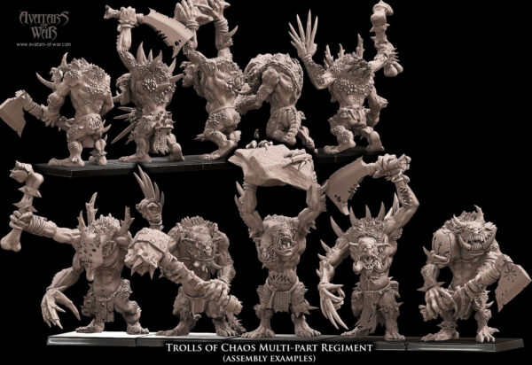 Trolls of Chaos multi-part regiment - 5x