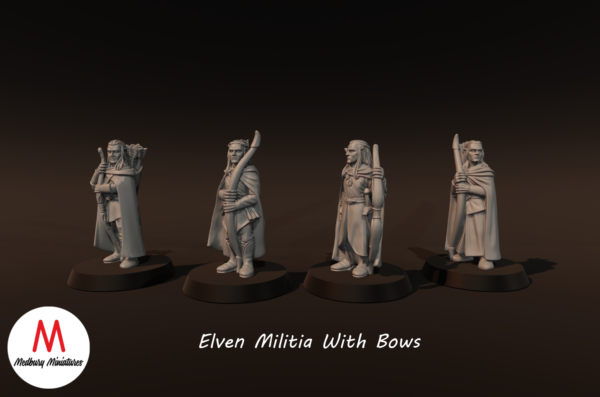 Elven Militia With Bows - x1