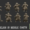 Elven Royal Guard Sword and Shield - x6