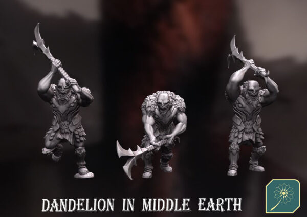 Mighty Orc of Northern Mountain (Two Handed Axe Version) - x3