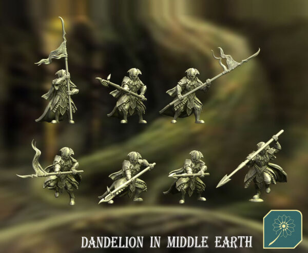 Elven Royal Guard Pikeman - x1