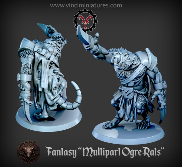 Multipart Ogre Rats - x3