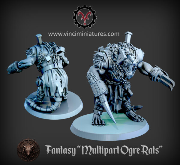 Multipart Ogre Rats - x3