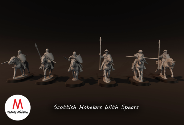 Scottish Hobelars With Spears - x6