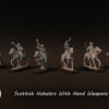 Scottish Hobelars With Hand Weapons - x6