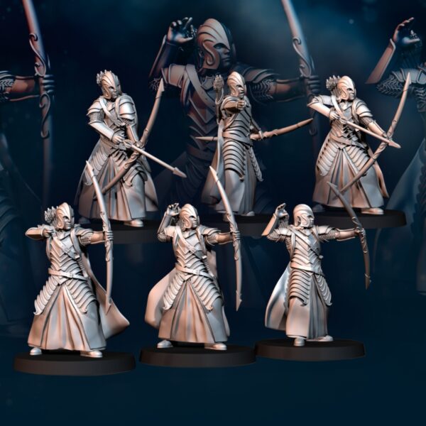 Bloody Elf Warrior with Bow - 6x