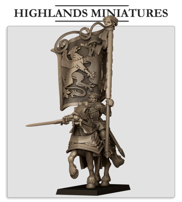 Mounted Sunland Banner Bearer - x1