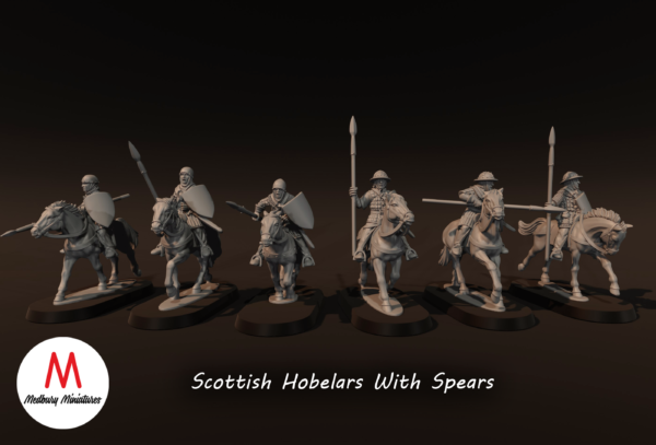 Scottish Hobelars With Spears - x6