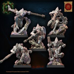Kuaxotl Unit with blowpipes  set 01 - Lost Kingdom - wydruk 3D