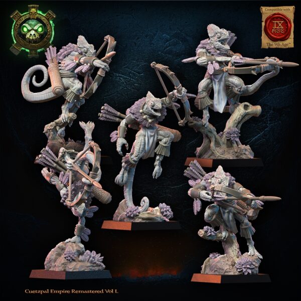 Kuaxotl Unit with bows set 01 - Lost Kingdom - wydruk 3D
