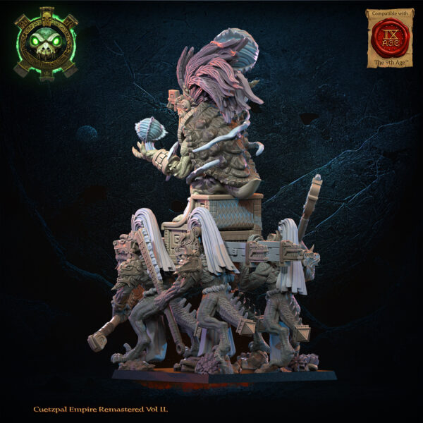 2eaec989f5f9a9c059511895e23160b1.jpg Tezcatlipoca, the Living God on Palanquin - Lost Kingdom - wydruk 3D