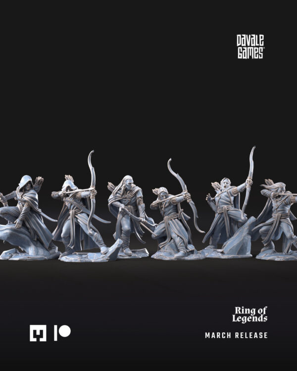 Galanthir Elves: Forest Guardians with bow - 6x