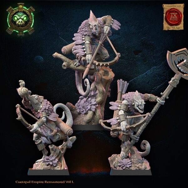 4c609fd664c912eb7e99fe37029fb918.jpg Kuaxotl Unit with bows CG - Lost Kingdom - wydruk 3D