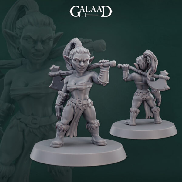 Female Goblin Barbarian