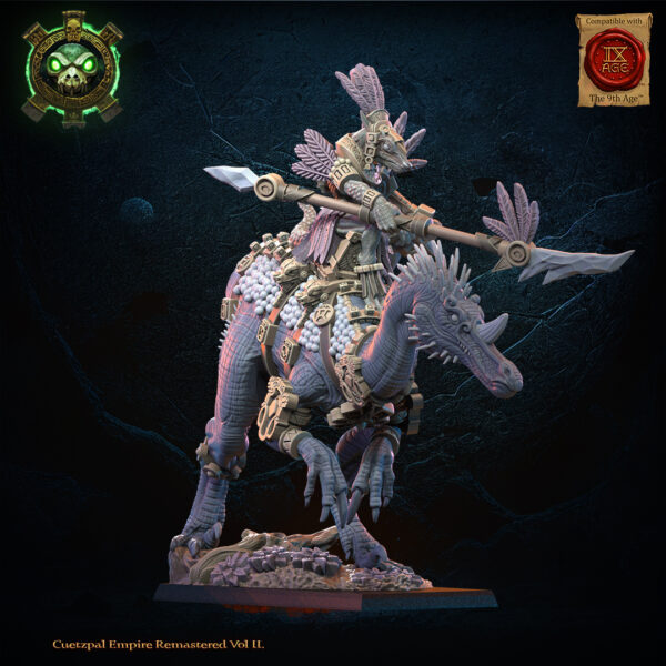 Tocih, Cuetzpalli Heroine on Oviraptor - Lost Kingdom - wydruk 3D