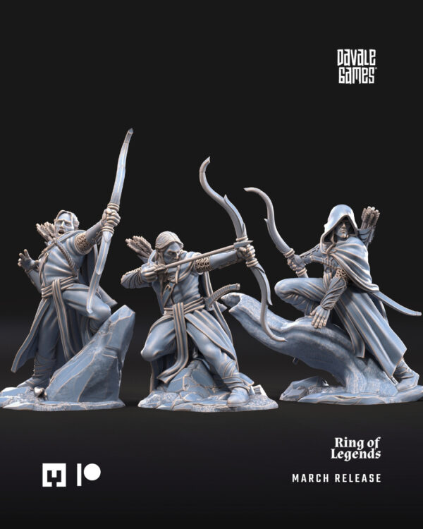 Galanthir Elves: Forest Guardians with bow - 6x