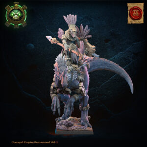 Tocih, Cuetzpalli Heroine on Oviraptor - Lost Kingdom - wydruk 3D