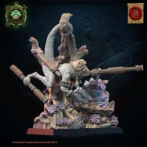 Kuaxotl Heroine with Tamasoluey - Lost Kingdom - wydruk 3D