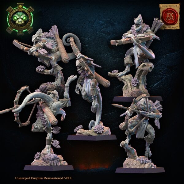 Kuaxotl Unit with bows set 01 - Lost Kingdom - wydruk 3D