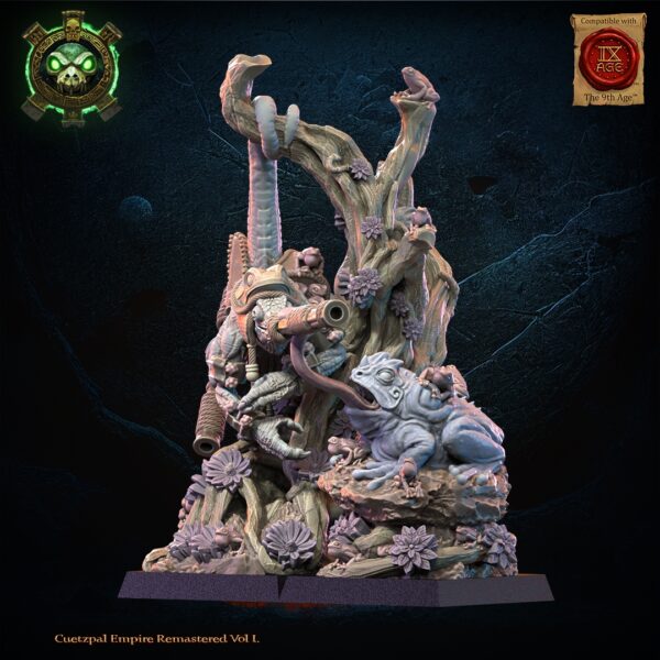Kuaxotl Heroine with Tamasoluey - Lost Kingdom - wydruk 3D