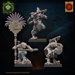 a7e2cc7a3f54c07c032d4f5a0f2cdcf2.jpg Cuetzpalli Regiment with bows CG - Lost Kingdom - wydruk 3D
