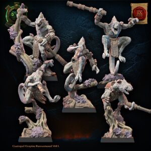Kuaxotl Unit with blowpipes  set 02 - Lost Kingdom - wydruk 3D