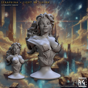 b236de30bc7c9f817fc67548f4115c15.png BUST - Seraphina, Light of Valor - Celestial Pinup (SFW/NSFW) - x1