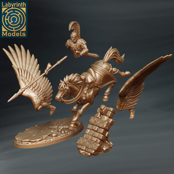 Bellerophon on Pegasus - x1