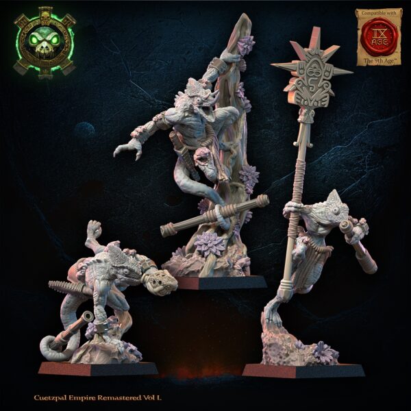 Kuaxotl Unit with blowpipes CG  - Lost Kingdom - wydruk 3D