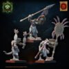 Cuetzpalli Regiment with spears CG  - Lost Kingdom - wydruk 3D