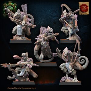 Kuaxotl Unit with bows set 02 - Lost Kingdom - wydruk 3D