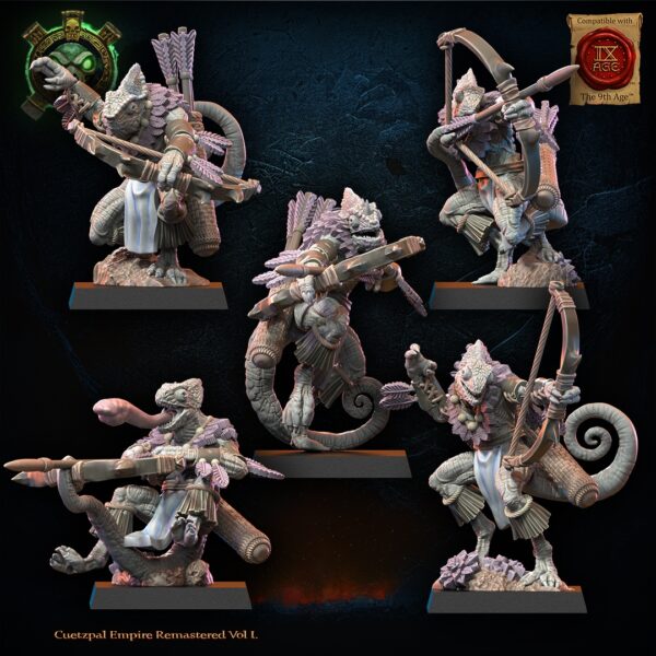Kuaxotl Unit with bows set 02 - Lost Kingdom - wydruk 3D