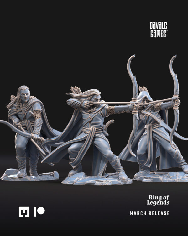 Galanthir Elves: Forest Guardians with bow - 6x