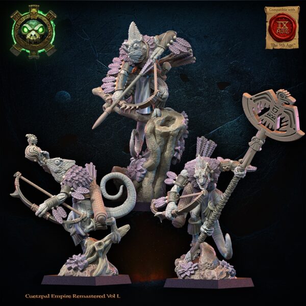 e060168a8b07f003eba0fd14fa91cc71.jpg Kuaxotl Unit with bows CG - Lost Kingdom - wydruk 3D