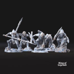 Warriors With Spear And Shield - x1