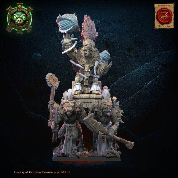 ee40e37f95d4166384858a4c2266232e.jpg Tezcatlipoca, the Living God on Palanquin - Lost Kingdom - wydruk 3D