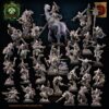 Kuaxotl Unit with bows set 01 - Lost Kingdom - wydruk 3D